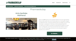 Desktop Screenshot of pharmaeskulap.de